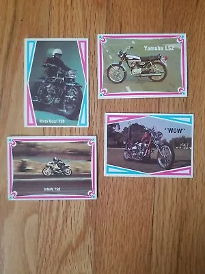 Vintage TRM Publication Motorcycle Cards Lot Of 4 Different BMW Yamaha Guzzi 750 • $4