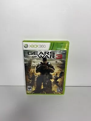 $9.99 • Buy Gears Of War 3 Xbox 360 - Complete CIB - VG Condition