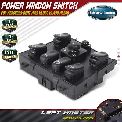 Left Master Power Window Switch For Mercedes Benz W163 ML320 430 500 55 AMG • $29.99