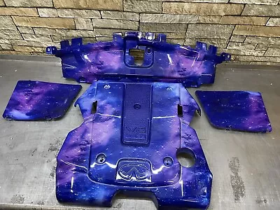 2008-13 G37 SEDAN Radiator Engine Cover Hydro Dipped Galaxy Cosmic Battery Brake • $650