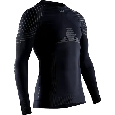 X-Bionic INVENT 4.0 Men's Black Long Sleeve Shirt - Size Medium - Brand New • £44.95