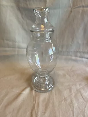 Vintage Glass Jar/BOTTLE With Lid • $7