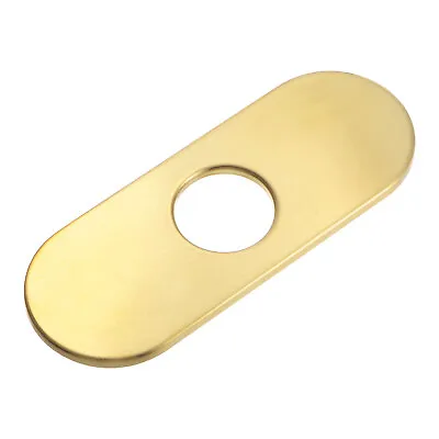 6 Inch Escutcheon Hole Cover Stainless Steel Deck Plate Faucet Brushed Gold • $9.16