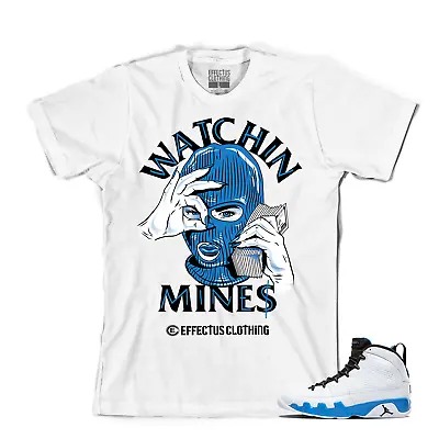 Tee To Match Air Jordan Retro 9 Powder Blue Sneakers. Watchin Mines Tee • $24