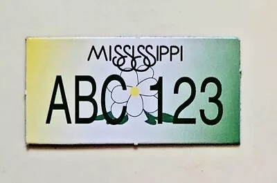 Mississippi License Plate Refrigerator Magnet Rubber New Free Shipping • $8.10