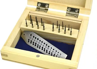 £14.99 • Buy Jewellers Watchmakers Tap And Die Mini Micro Screw Plate Set 14 0.7-2mm Boxed