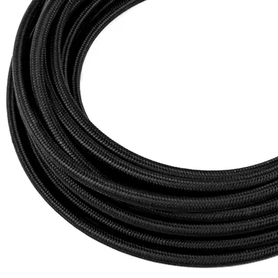 4AN / 4 AN Black Nylon Braided Flex Hose / Line - 10ft Roll • $54.98