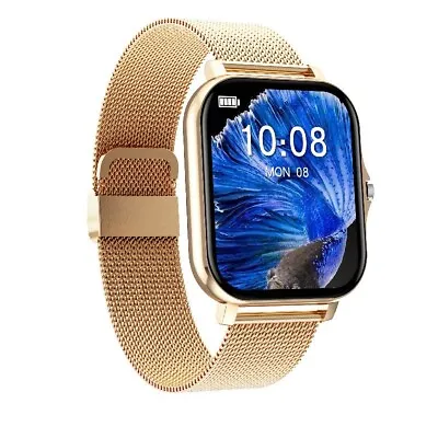$39.99 • Buy Gold Fitness Smart Watch Touch Men Women For IPhone & Android 