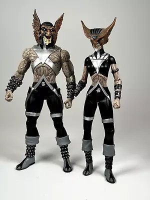 DC Direct Blackest Night Black Lantern Hawkman & Hawkgirl Figure Lot • $34.99