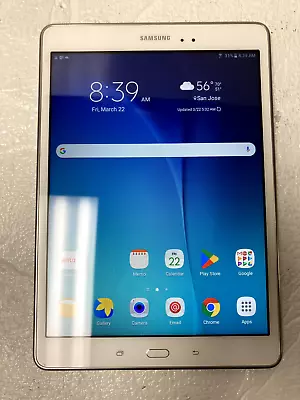 Samsung Galaxy Tab A 16GB 9.7  Tablet SM-T550 White TESTED GOOD • $44.99