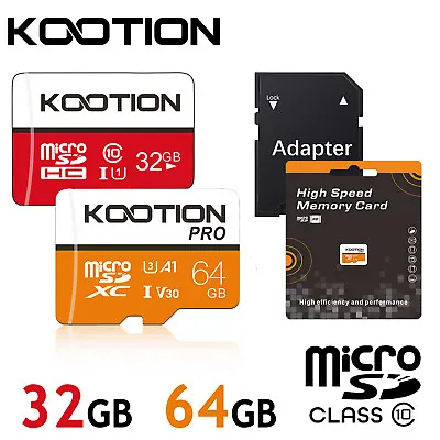 LOT 32/64GB Micro SD Card 4K UHD TF Memory Card Class 10 USH-I Memory TF Card • $4.79