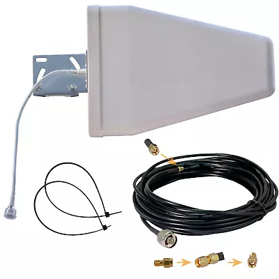 £22.80 • Buy High Gain Log Periodic 5G Lte 4G Wifi Helium 868 LoRA External Outdoor Antenna