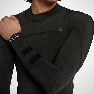 $79.95 • Buy Hurley Advantage Max 2/2MM Jacket Men's Wetsuit  S Black Heather Gray Top New