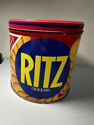 Vintage Ritz Cracker Tin 1982 Nabisco 12 Oz • $5