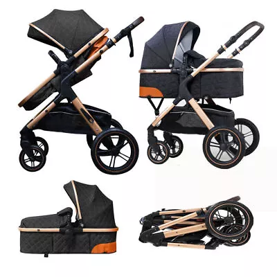 $158.09 • Buy ✅Baby Pram Pushchair Light Buggy Stroller Travel System With🧨 Newborn Bassinet✅