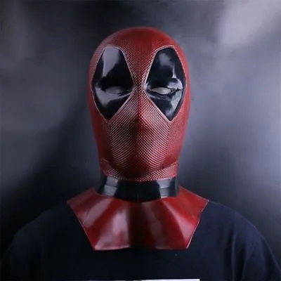 2018 Deadpool 2 Mask Cosplay X-Men Superhero Latex Helmet Halloween Mask Props • $33