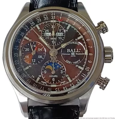 Rare Ball Watch Trainmaster Moonlight Special Ltd Ed CM1036D Chrono Watch To Fix • $1175