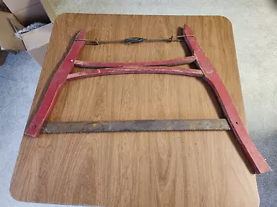 Antique Vintage Buck Cross Cut Bow Hand Saw Logging Farm Tool Primitive Rustic • $25