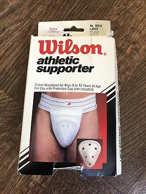 Vintage NOS Wilson Athletic Supporter Jock Strap Youth Large 26-32 Waist • $24.99