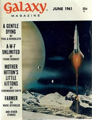 Galaxy Science Fiction - June 1961 Issue - Lafferty Herbert Cordwainer Smith • £4.78