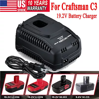 19.2 Volt FAST Battery Charger For Craftsman C3 Diehard 130279005 11376 19.2V US • $23.99