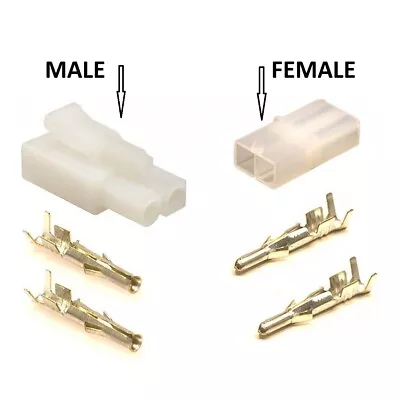 Battery Charger Connectors + Terminals (Accumate Compatible) - Male/Female/Set • £1.30