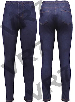 New Women Ladies Stretchy Denim Jeggings Skinny Jeans Slim Pants 8-16 • £7.99