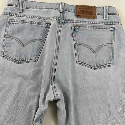 VTG Levi's 505 Orange Tab Jeans Men 35x30 Blue Light Wash Denim Tag 36x30 90s • $39.99