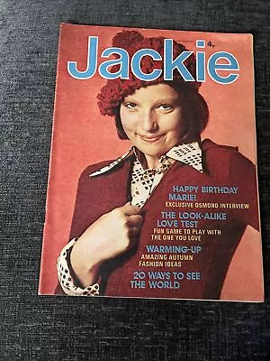 Jackie Magazine - 12 Oct 1974 Marie Osmond Alvin Stardust The Who Arrows • £11.99