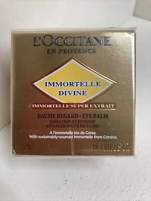 L'Occitane Immortelle Divine Eye Balm 0.5oz / Advanced Youth Face Care • $69.99