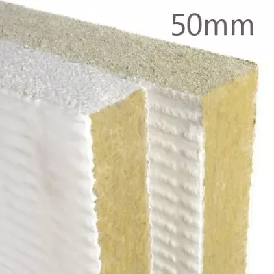 50mm Rockwool Ablative Coated Batt • £42.25