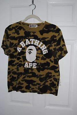 BAPE A Bathing Ape Men's Size XL Camo Camoflage S/S Tee T-Shirt • $34.99