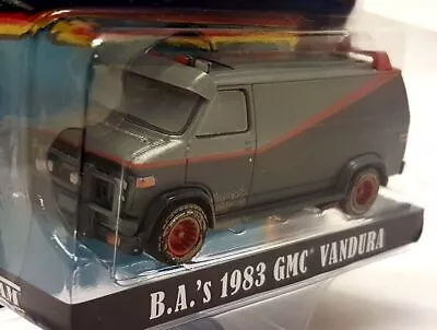 Greenlight 1/64 - GMC Vandura A-Team B.A's 1983 Dirty Diecast Model Van • $34.23