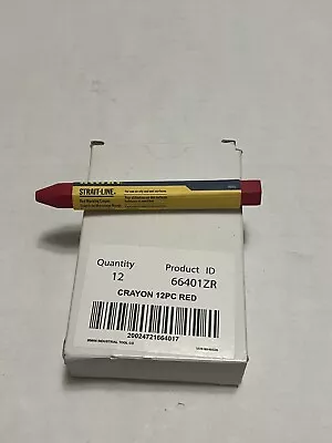 Brand New Irwin Strait-line Marking Crayons 12pk RED 66401ZR • $15