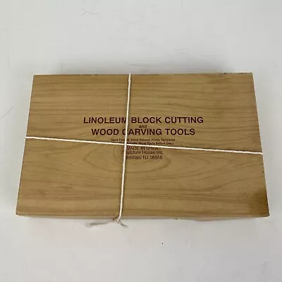 LINOLEUM BLOCK CUTTING & WOOD CARVING TOOLS  Made In The USA Hand Forged • $40