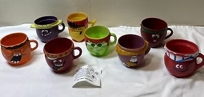 8 Vintage 1970s Pillsbury Kool Aid Funny Silly Face Plastic Cups Mugs !! • $64.99