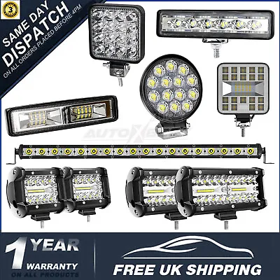 12-24V Car LED Work Light Bar Flood Spot Light Driving Offroad Truck SUV 4x4 ATV • £13.62