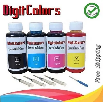 4x100ml PG 210XL CL 211XL InkFor Canon PIXMA MP480 MP490 MP495 MP499 MX410 MX420 • $15.75