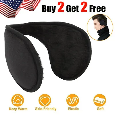 Men Women Ear Muffs Winter Ear Warmers Fleece Earwarmer Behind The Head Band US • $5.50