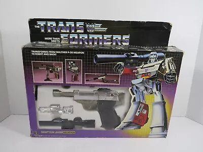 Vintage G1 Transformers Megatron 1974 1983 TAKARA Figure Pre Rub W/ Box Stickers • $699.99