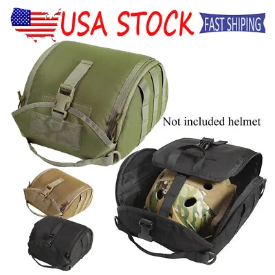 Tactical Helmet Bag Pack Molle Storage Military Carrying Pouch For Combat Helmet • $24.89
