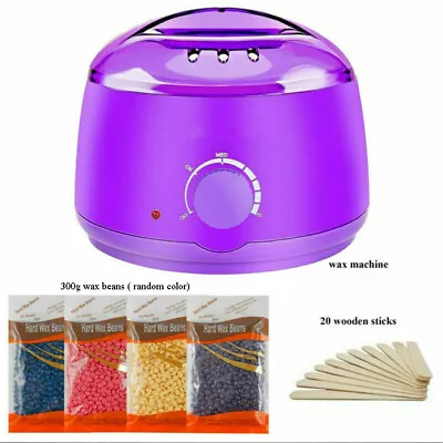 Hair Removal Hot Wax Beans Warmer Heater Machine 110V Home Depilatory Waxing Kit • $18.98