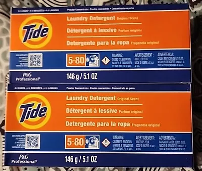 2X Ultra Tide Laundry Detergent 5.1 Oz 4 Loads Each Box Original Scent Powder • $12.99