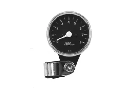 Black Face Mini Tach Tachometer For Harley Handlebars 48028 • $28.95