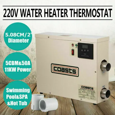 $278 • Buy 11KW Swimming Pool Heater SPA Electric Water Heater Constant Temperature Hot Tub