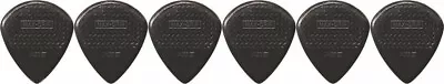 $6.44 • Buy 6 X Jim Dunlop Max Grip Jazz 3 Black Stiffo Gauge Guitar Picks Jazz III