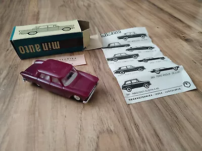 Ultra RARE Mehanotehnika IZOLA Yugoslavia Fiat 1300 Plastic 1/43 Box With Paper • $350