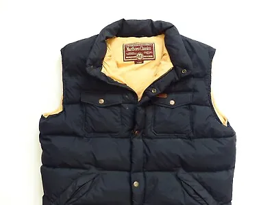 Men's Black Marlboro Classics Down Gilet Vest Quilted Bodywarmer Size: Xl • $79.99