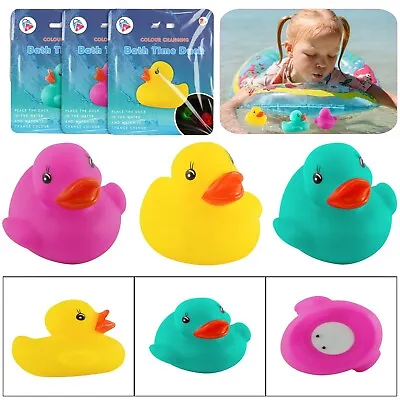 6cm Light Up Bath Toys Plastic LED Colour Flashing Ducks For Kids Bathtub Toys • £7.49