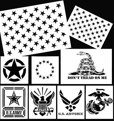 American Flag Stencil Military Series Template Marine Corps Army Air Force ... • $23.76